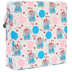 Vierkant Baby Booster Kussen Kids Kinderstoel Seat Pad Verstelbaar Wasbaar Hoogte Kussen Kinderstoel Zitkussen (D)