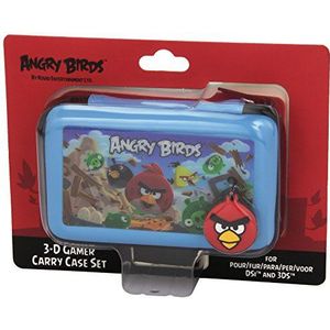 Unbekannt GameOn Angry Birds Blue Carry Case Set Opbergconsole, compatibel met N3DS