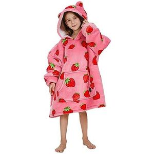 THREE POODLE Oversized Deken Hoodie, Sherpa Fleece Hooded Deken, Ultra Zacht Warm Draagbaar Deken Sweatshirt voor Vrouwen Mannen Volwassenen, Cadeau voor Dames