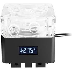 Compute Cooling pc Waterkoeler Mute Pomp PWM Intelligente Flow 800L/H VA Temperatuurgevoel RGB Licht. PU-FS6M-P (geen licht, zilver)