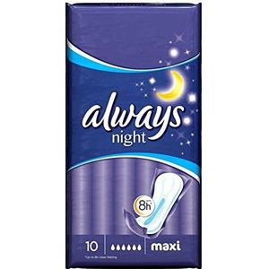 Altijd Maxi Night Sanitaire Handdoeken 10 per pak (PACK OF 4)
