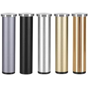 4 Stuks Aluminium Salontafel Voeten Verstelbare Poten for Badkamerkast Meubels Vervanging Benen Hoogte 10/15/20/25/30Cm Cheerfully (Color : Sand Black-25cm-4Pcs)