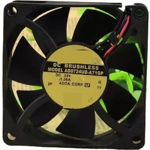 Cooler Fan for ADDA AD0724UB-A71GP 24V 0.26A 7CM Inverter Cooling 7025 70x70x25mm