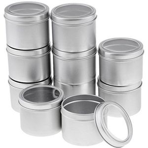 10 Stks 100ml Ronde Aluminium Cosmetica Crème Lege Lippenbalsem Container Jar Tin