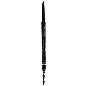 Makki Deep Brown Brow Architect Wenkbrauw Definer Potlood Matte Finish met borstel fijne slagen natuurlijke expressie