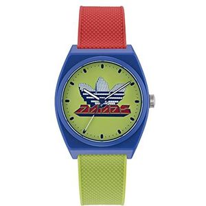 adidas Green/Red Resin Strap Watch (Model: AOST230552I)