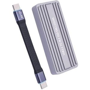 HIOPOIUYT Aluminium USB 3.2 Behuizing Doos USB C Voor PCIE Dubbele Protocollen Eenvoudige Setups Ondersteunt Tot 4TB En 20Gbps Snelheid