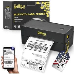 Etiketprinter, Bluetooth thermische printer, 4x6 verzendlabelprinter, thermische labelprinter, desktop of telefoon, compatibel met iPhone, Android, Windows, Mac, Chromebook, Amazon, Ebay, UPS.USPS