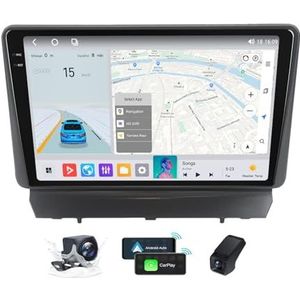 Android 14 GPS-Autoradio voor Peugeot Partner 1 2002-2008 9,5 inch Touchscreen met Bluetooth/SWC/FM RDS DAB+ Radio/Carplay Android Auto/DSP Video Stereo Speler + DVR Achtercamera(2K M400S)