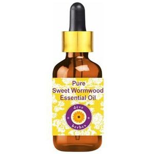 Deve Herbes Pure Artemisia annua etherische olie met glazen druppelaar stoomgedestilleerd 15ml (0.50 oz)