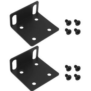LT Easiyl 2 stuks 24 mm rack mount oren met schroeven compatibel met Ubiquiti schakelaars compatibel met Ubiquiti Dream Machine UDM