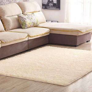 Tapijten, Pluizig Shaggy Tapijt Niet-verlies Woonkamer Slaapkamer Lichte Luxe Minimalistische Stijl for Pluche(Cream Color,200x250)