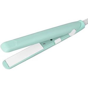 GERUI 2-in-1 mini-stijltang, krultang, rechte boardkrultang, richtmachine, keramische verwarmingsplaat, draagbare keramische platte krultang, haarkrulspelden voor vrouwen, kort haar, pony, baard