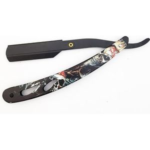 Ghost-scheermes Enkele rand Dual Blade Razor Opvouwbaar scheerapparaat SUS Zwart ontharing Baard Gezicht Onderarm Lichaam Wenkbrauw Bikini Handmatig scheren Scheermessen (Kleur : TD106MG5-25 Blades)