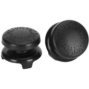 Thumb Grips voor PS5, 2 stuks Thumbstick Soft Silicone Cover Grip Stick Joystick Controller Gamepad Key Cap voor PS5 Zachte rubberen siliconen Thumb Grip Cover, Thumb Grip Caps vervanging(zwart)