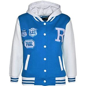 A2Z 4 Kids B.B Met Capuchon R Mode NYC/FOX Jasje Versiteitsteam - B.B Turquoise 13.1