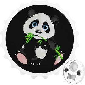 Grote Gezicht Panda Magnetische Flesopener Gepersonaliseerde Bieropener Flesdop Koelkastmagneten voor Thuis Keuken Wit-Stijl