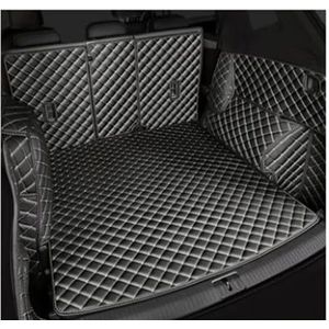 Auto Kofferbakmat Voor Tesla Voor Model 3 2019 Kofferbakmat Kofferbakmat Interieur Kofferbak Kofferbakbeschermer Kofferbakbeschermer Mat Cargo Tapijten(Black beige6)