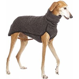 Huisdier kleding windhond grote hondenkleding coltrui shirt zweep hond stretch fleece vest huisdier trui jas voor kleine middelgrote grote honden (kleur: donkergrijs, maat: XXL)