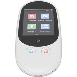 Taalvertaler, Taalvertaalapparaat Dubbele Real-time Ruisonderdrukkende Handmicrofoon voor Vergaderingen (Wit)