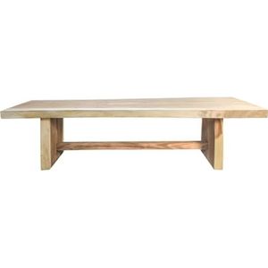 Rechthoekige eettafel Block - 230x80-95 - Naturel - Munggur