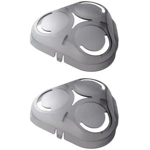 YHNNH 1 Stks Scheerhoofd Cover, Compatibel voor Philips, Kruissteek S5080 S5095 S5077 S5351 Transparante Beschermhoes (2 stuks)