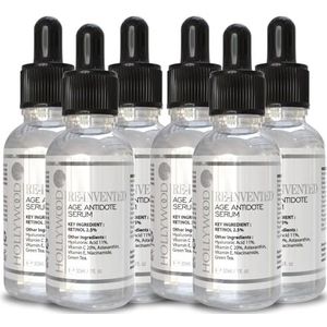 2.5% Retinol serum–4x STRONGER than regular anti-aging and acne treatments. With 11% Hyaluronic Acid and 20% Vitamin C, highest strength. 30ml (6 Bottles)