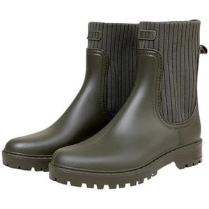 Waterdichte regenlaarzen for dames, halfhoge antislip regenlaarzen for dames, werklaarzen for buiten, tuinschoenen for nat weer, for tuinieren en buitenactiviteiten, duurzame en slipvaste zool, gemakk