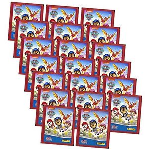 Panini Paw Patrol Stickers - Rescue Knights Serie 8 (2023) - 20 zakken verzamelstickers in bundel met 10 Stroncard-hoezen