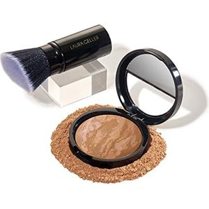 LAURA GELLER NEW YORK Baked Balance-N-Brighten Color Correcting Foundation, Sand + Kabuki Brush