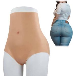 FSYH High Waist Siliconen Billen Slip Hip Lift Shaper Push Up Shorts Billenvergroter Ondergoed voor Vrouwen Cosplay Kleding,Wheat colored,one size