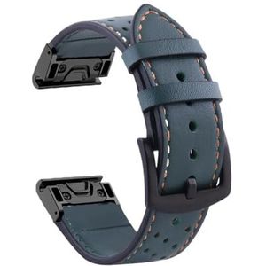 22 26mm Quickfit Horlogeband Fit for Garmin Fenix ​​7 7X 6 6X Pro 5X 5 Plus 3HR 935 Epix Lederen Band Horloge Polsband (Color : M, Size : 22mm Fenix 5 5Plus)