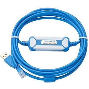 QTAZMJPB USB-KV PC-KV voor KV-serie PLC-programmeerkabel RS232 USB-poort downloadkabel (kleur: vergulde versie)