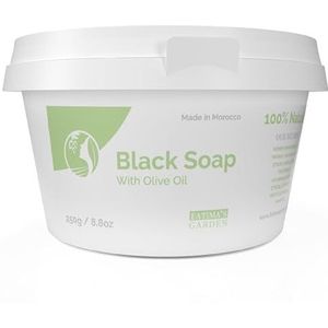 Fatima's Garden Zwarte Zeep met Olijfolie - Natuurlijke Reiniger, 250g