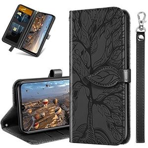 MRSTER Samsung Galaxy A20e hoes - Samsung A20e premium lederen telefoonhoes flip case voor Samsung Galaxy A20e RX2 boom zwart