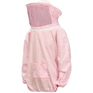 Bijenteeltpak Bijenkleding met hoed Anti-bijenpak Anti-bijenbeetuitrusting Landbouwkleding overall ,Veilige pasvorm(Pink)
