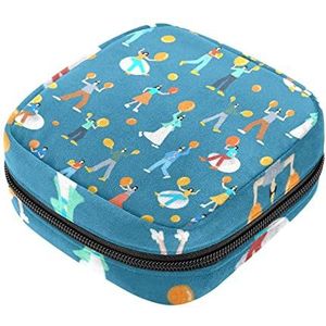 Vrouwen Maandverband Pads Handtas Dames Menstruatie Cup Pouch Meisjes Draagbare Tampon Opbergtas Ballon Periode Pouch met Rits