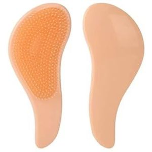 1 STKS Antistatische Massage Haarborstel Douche Massage Haarborstel Kam Salon Haar Styling Tool Magische Handvat Kam(Orange)