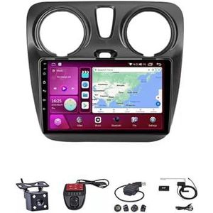 Android Double Din Car Stereo 9 Inch Touchscreen Autoradio Autotoebehoren Multimedia Stuurwielbediening met Navigatie Plug And Play Voor Renault Lodgy Dacia Dokker 2012-2020(M100S WIFI 1G+16G)