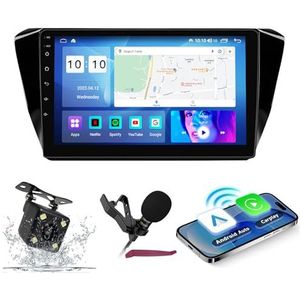 Android 14 Autoradio Navi voor S-koda Superb (2015-2019) 9 ""QLED-scherm autoradio met draadloze Carplay Android Auto GPS-navigatie met BT5.0 HIFI FM 5G-WiFi SWC RDS MIC,M400s