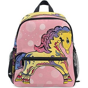 Hengpai Leuke Cartoon Paard Kids School Rugzakken Jongens Meisjes (Pink)
