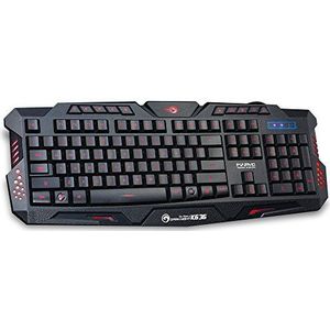 Marvo K636 toetsenbord USB QWERTY Engels Zwart