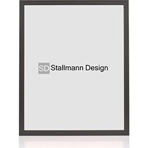 Stallmann Design Fotolijst 70x100 cm zwart hout met acrylglas lijstbreedte 20mm posterlijst wissellijst