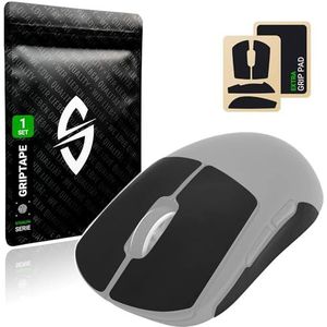 SensoryBoost Grip Tape Set voor Logitech G PRO X Superlight 1 & 2 (+ extra Grip-Pad) zweetabsorberend, extreem antislip, ultradun (0,5 mm), zelfklevend en residuvrij, gaming-muisaccessoires