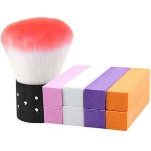 8Pcs Nagels Buffer Blokken En Nagels Borstel Set Nagels Bestand Professionele Pedicuring Gereedschap Voor Natuurlijke Acrylics Thuisgebruik