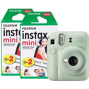 Fujifilm - INSTAX Mini 12 - Instant Camera - Mint Groen - 40 Shot Film Pack