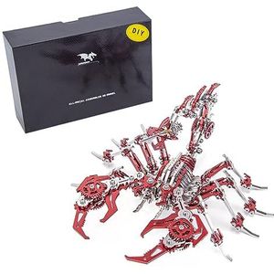 JoyMate 3D metalen puzzel Scorpion King modelbouwset DIY mechanische puzzel 300 delen, constructiespeelgoed voor volwassenen en kinderen