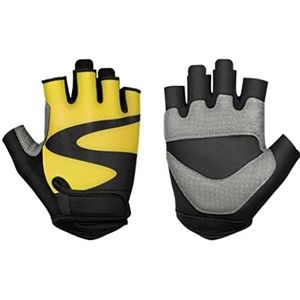 Fietshandschoenen Handschoenen Fietshandschoenen Gym Fitness Ademend Mountainbike Sporthandschoenen MTB Handschoenen (Color : Yellow, Size : XXL)