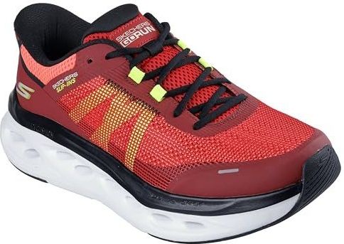 Skechers - Max Cushioning Glide Step Aberdeen - Sneakers - Rood/Zwart