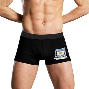 Argentinië Voetbal Heren Ondergoed Ademend Boxer Korte Zachte Onderbroek XL